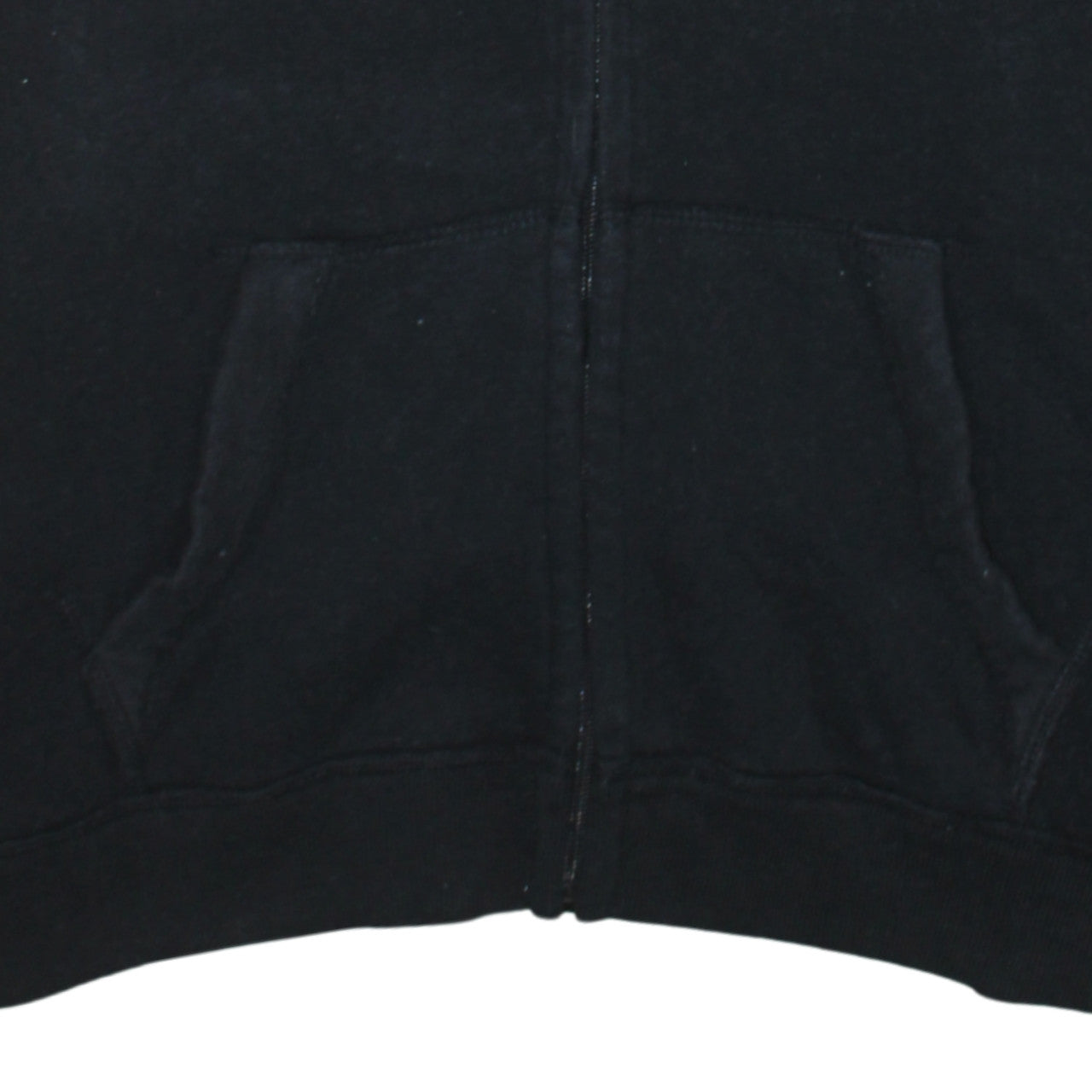 Hollister Men's Black Full Zip Hoodie S Logo Fleece Sweatshirt