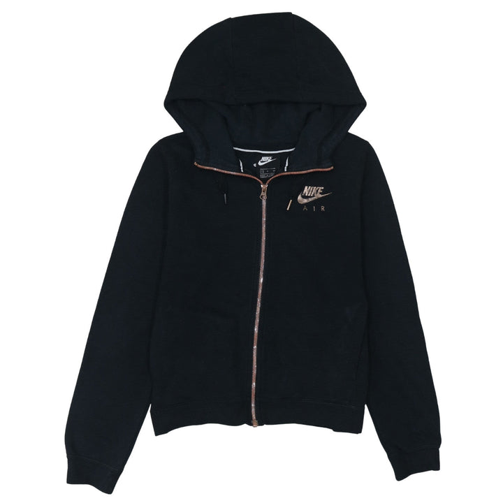 Nike Air Women's Black Full Zip Hoodie Size S Casual Logo Style