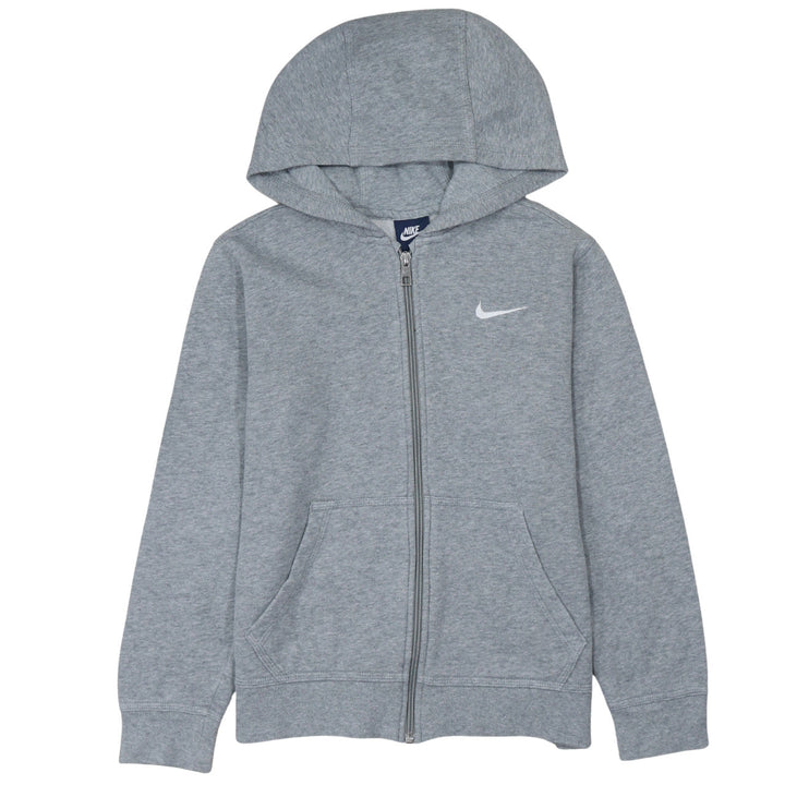 Nike Boys Grey Full Zip Hoodie Medium 10-12 Years Fleece Sweatshirt