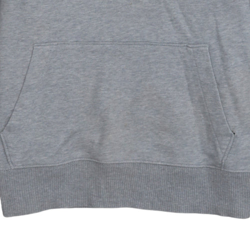 Tommy Hilfiger Men's Grey Pullover Hoodie S Logo Graphic Cotton