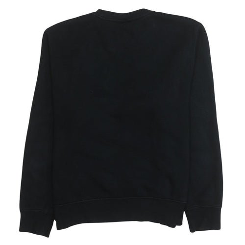 Nike Womens Black Swoosh Logo Pullover Sweatshirt Size S