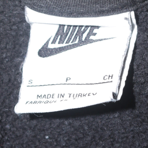 Nike Womens Black Swoosh Logo Pullover Sweatshirt Size S