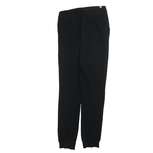 Puma Womens Black Size 10 Jogger Sweatpants Elastic Waist Lightweight