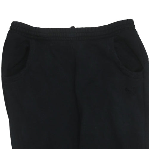 Puma Womens Black Size 10 Jogger Sweatpants Elastic Waist Lightweight