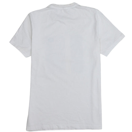 Fred Perry Men’s White Colourblock Crew Neck Cotton T-Shirt Size S