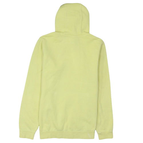 Nike Men’s Yellow Pullover Hoodie L Fleece Cotton Blend Sportswear