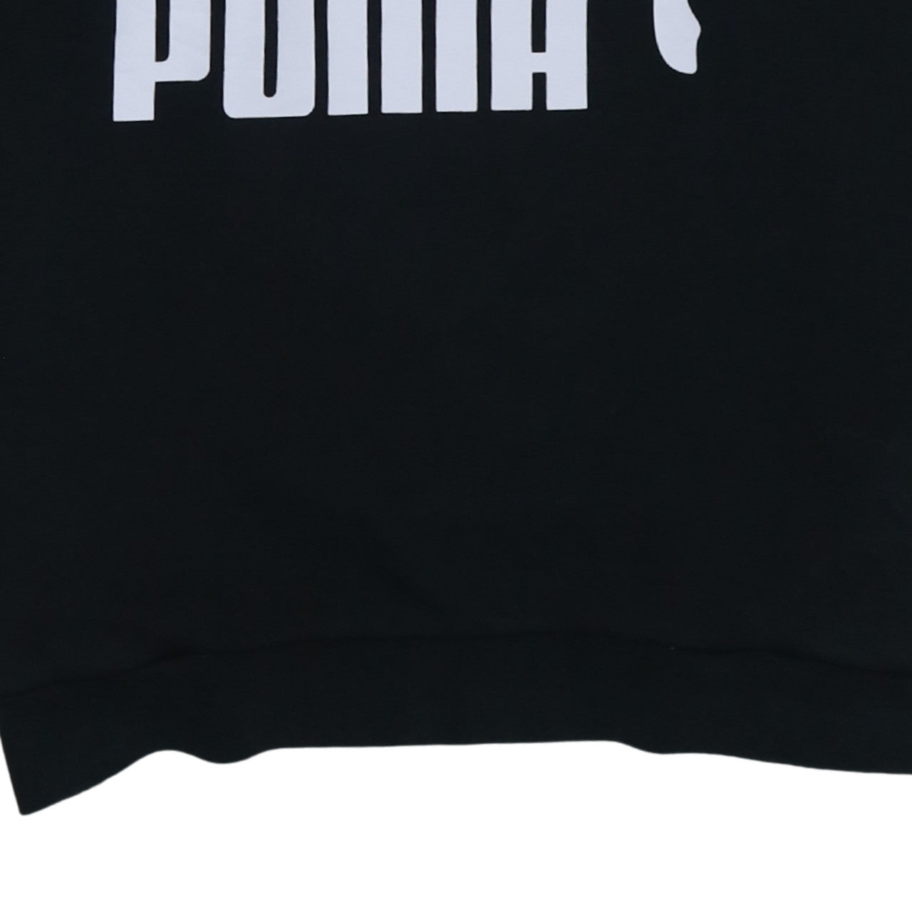 Puma Womens Black Hoodie Size 10 Pullover Logo Sweatshirt