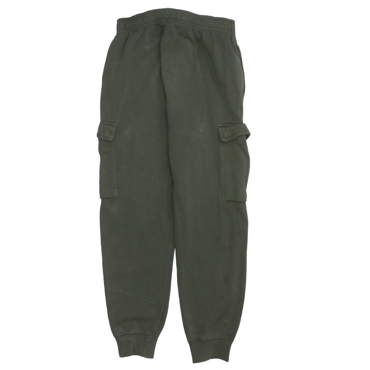Nike Men Green Fleece Jogger Cargo Trousers Size S