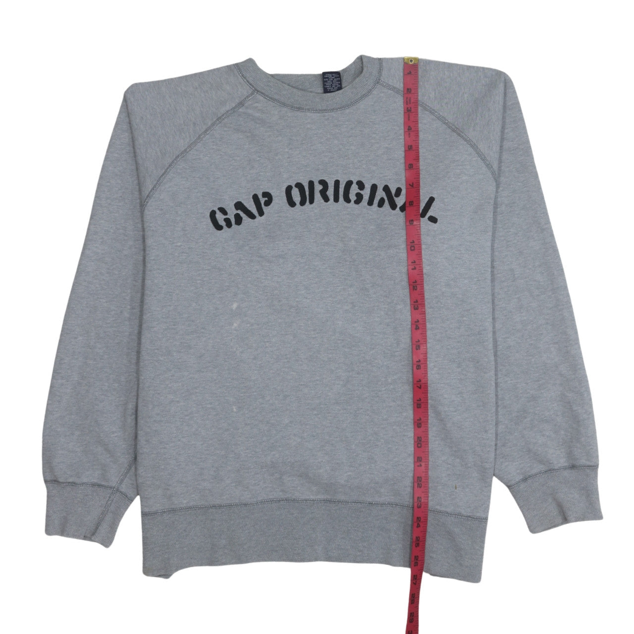 GAP Men's Grey Crew Neck Pullover Sweatshirt M Logo Print