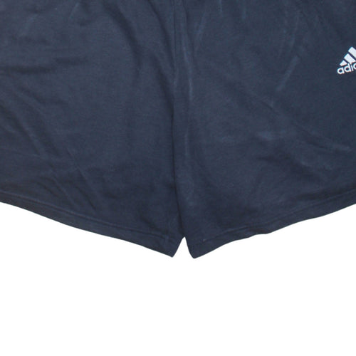 adidas Men's Blue 3XL Athletic Shorts Elastic Drawstring Sportswear