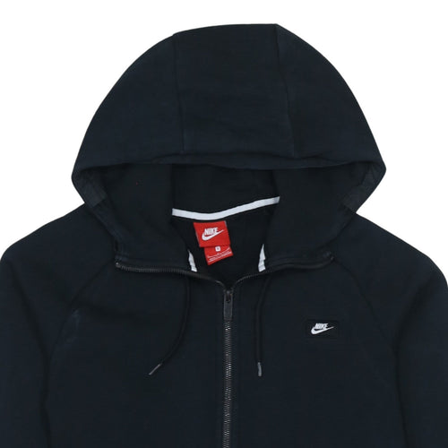 Nike Men's Black Small Full Zip Hoodie Cotton Blend Classic Style