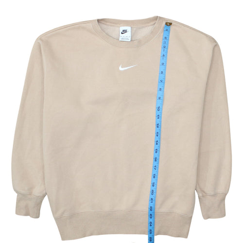 Nike Men's Beige XS Pullover Crew Neck Fleece Sweatshirt