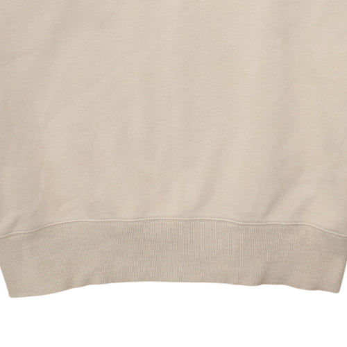 Nike Men's Beige XS Pullover Crew Neck Fleece Sweatshirt