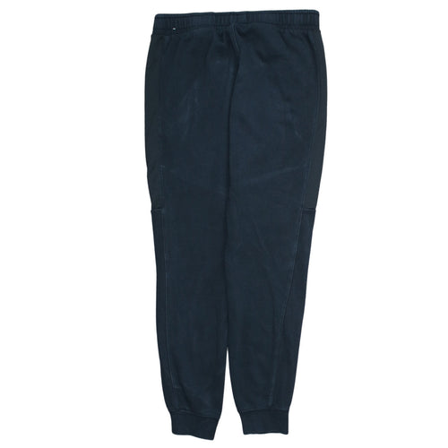 Nike Men Black Jogger Trousers S Regular Fit Zip Pocket Cotton Blend