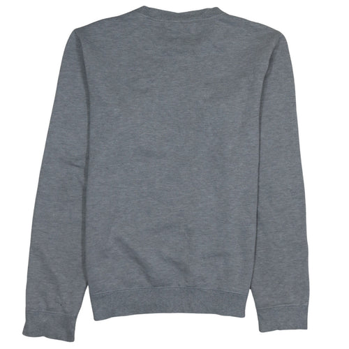 Lotto Men's Grey Crew Neck Logo Sweatshirt Size M