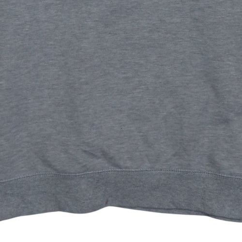 Lotto Men's Grey Crew Neck Logo Sweatshirt Size M
