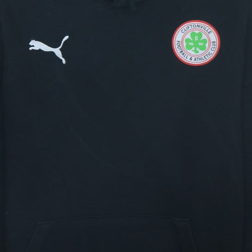 Puma Men's Black Cliftonville FC Pullover Hoodie Size S