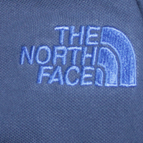The North Face Men's Blue Cotton Polo Shirt Size L