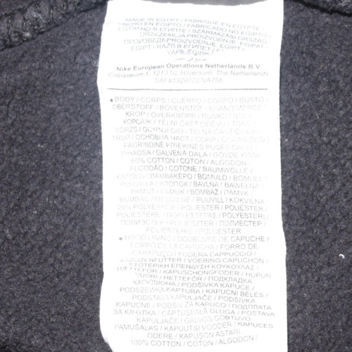 Nike Men's Black Pullover Hoodie Small Classic Fit Logo