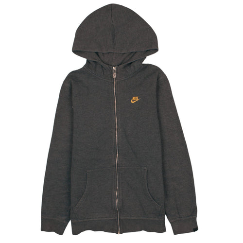 Nike Boys Grey Full Zip Fleece Hoodie XL - Hooded Sportswear
