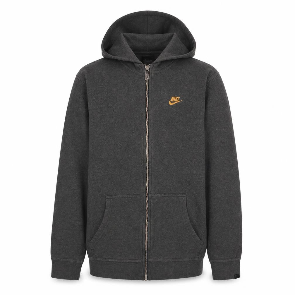 Nike Boys Grey Full Zip Fleece Hoodie XL - Hooded Sportswear