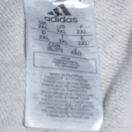 Adidas Men's Grey 2XL Jogger Sweatpants with Drawstring