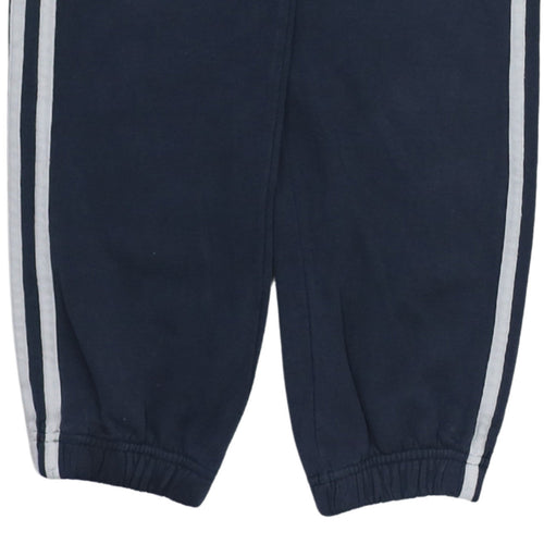 Adidas Boys Blue 11-12 Years Track Pants with Side Stripes