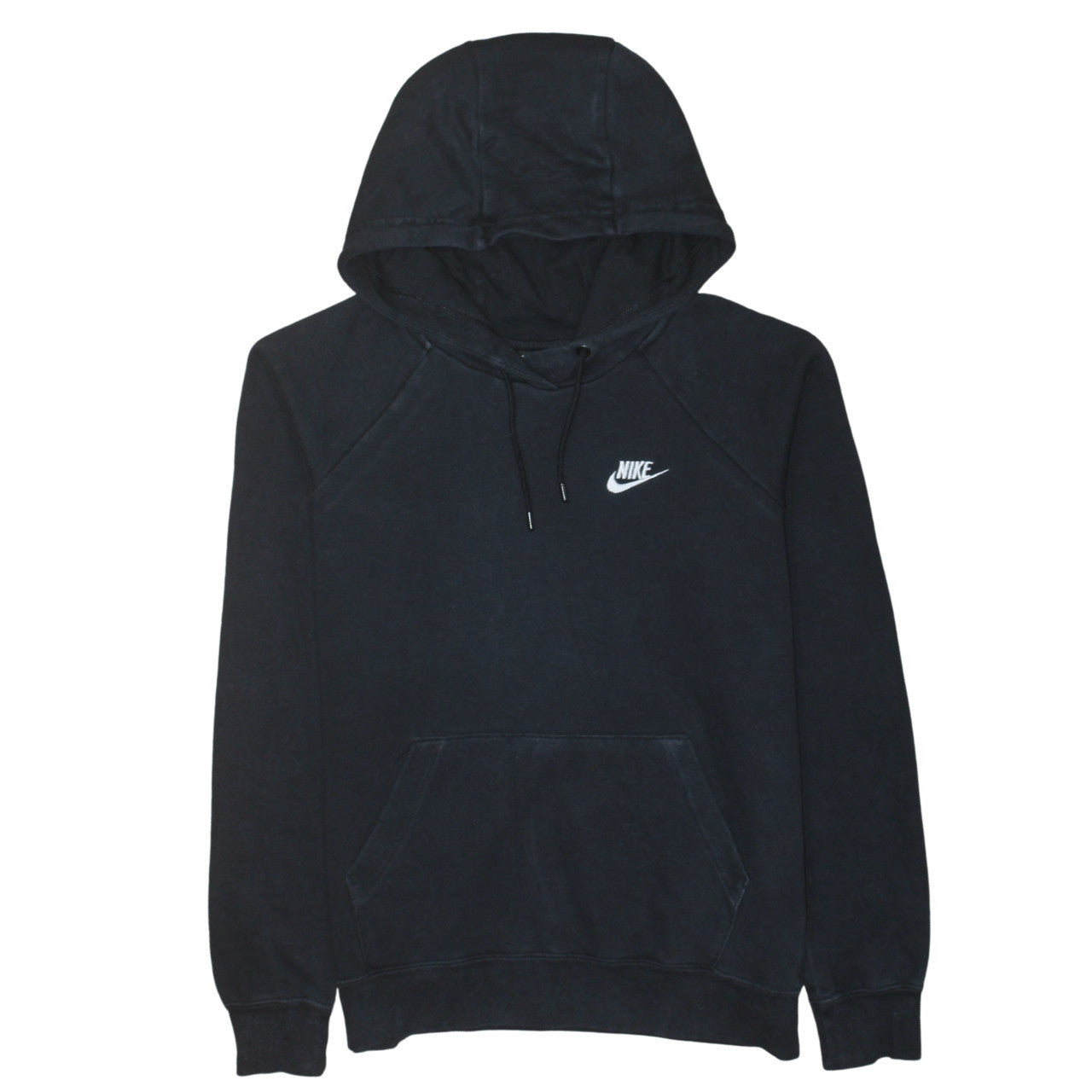 Nike Men's Black Pullover Hoodie Small Logo Fleece Sweatshirt