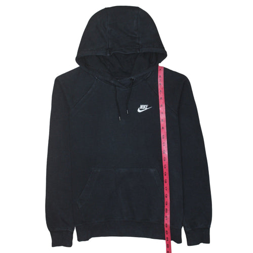 Nike Men's Black Pullover Hoodie Small Logo Fleece Sweatshirt