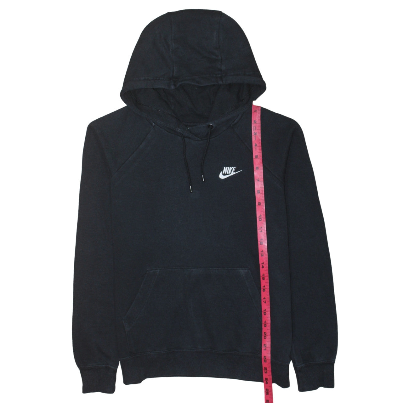Nike Men's Black Pullover Hoodie Small Logo Fleece Sweatshirt