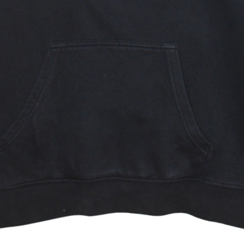 Champion Men's Black Pullover Hoodie Sweatshirt Medium Logo Fleece