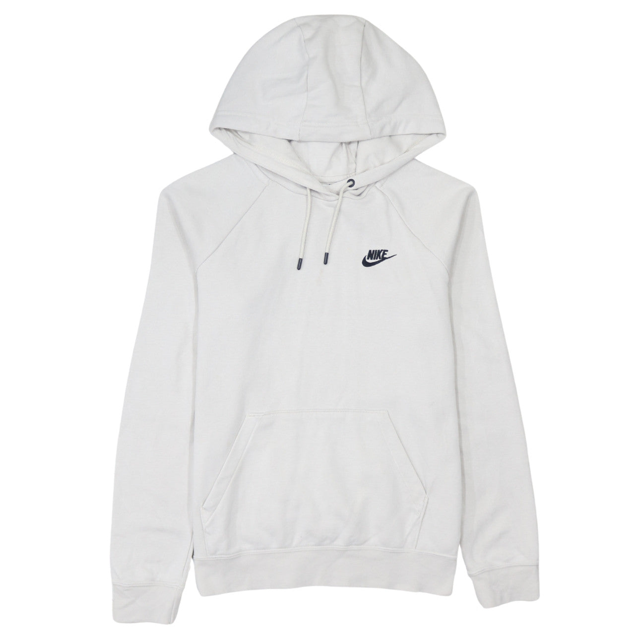 Nike Men's White Pullover Hoodie Small Logo Hooded Sweatshirt