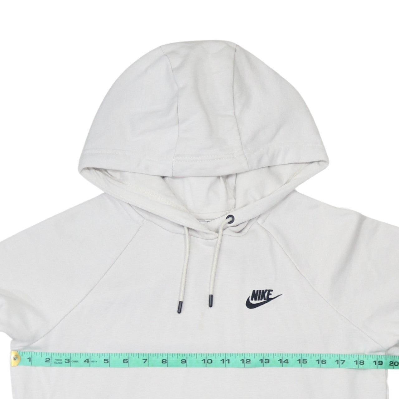 Nike Men's White Pullover Hoodie Small Logo Hooded Sweatshirt