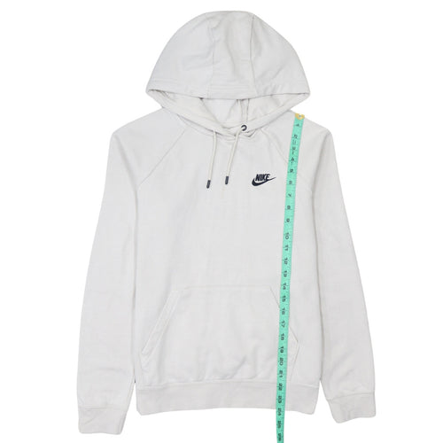 Nike Men's White Pullover Hoodie Small Logo Hooded Sweatshirt