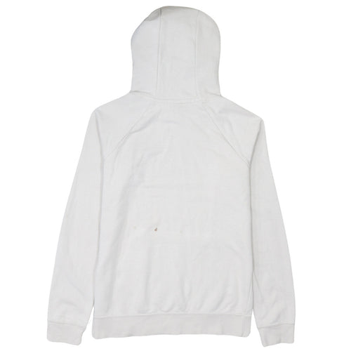 Nike Men's White Pullover Hoodie Small Logo Hooded Sweatshirt
