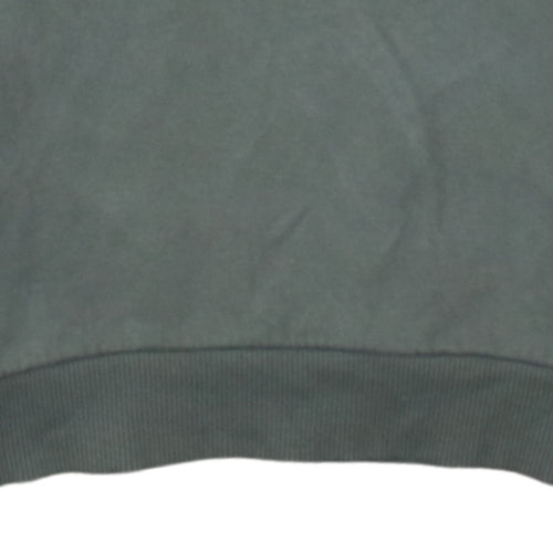 The North Face Boys Green Pullover Hoodie L Colourblock Logo Sweatshirt