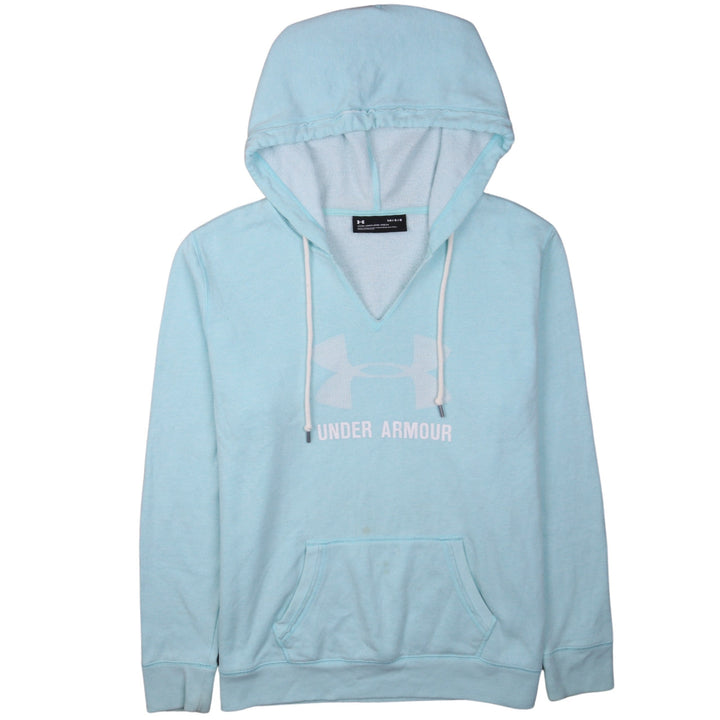 Under Armour Women Blue Pullover Hoodie Size L Loose Fit