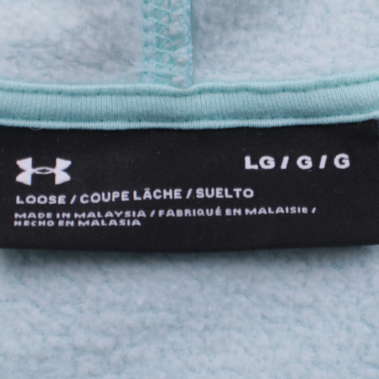 Under Armour Women Blue Pullover Hoodie Size L Loose Fit