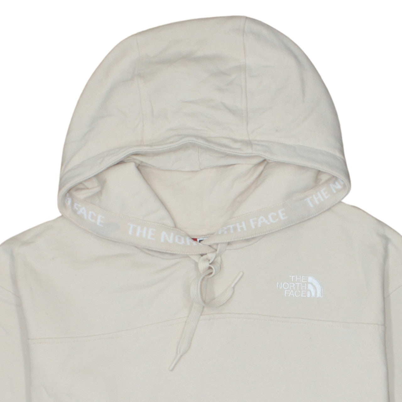 The North Face Womens Beige XL Pullover Hoodie 100% Cotton Casual