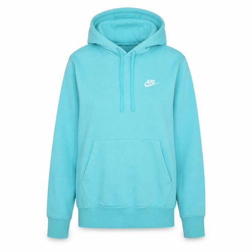 Nike Womens Aqua Blue Pullover Hoodie XS Relaxed Fit Casual