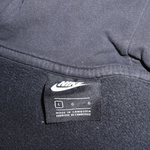 Nike Men's Black L Pullover Fleece Hoodie 1/2 Zip Sportswear