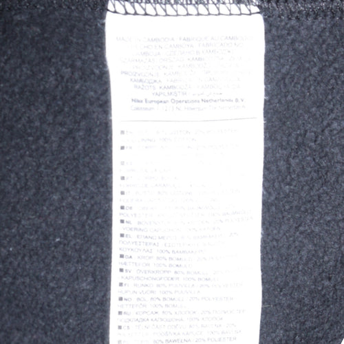 Nike Men's Black L Pullover Fleece Hoodie 1/2 Zip Sportswear