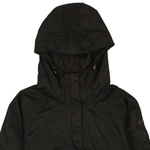 Columbia Women's Black Hooded Waterproof Jacket Size S Outdoor Rain Coat