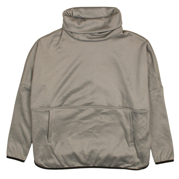 The North Face Womens Beige Pullover Sweatshirt Size S High Neck Fleece Lined
