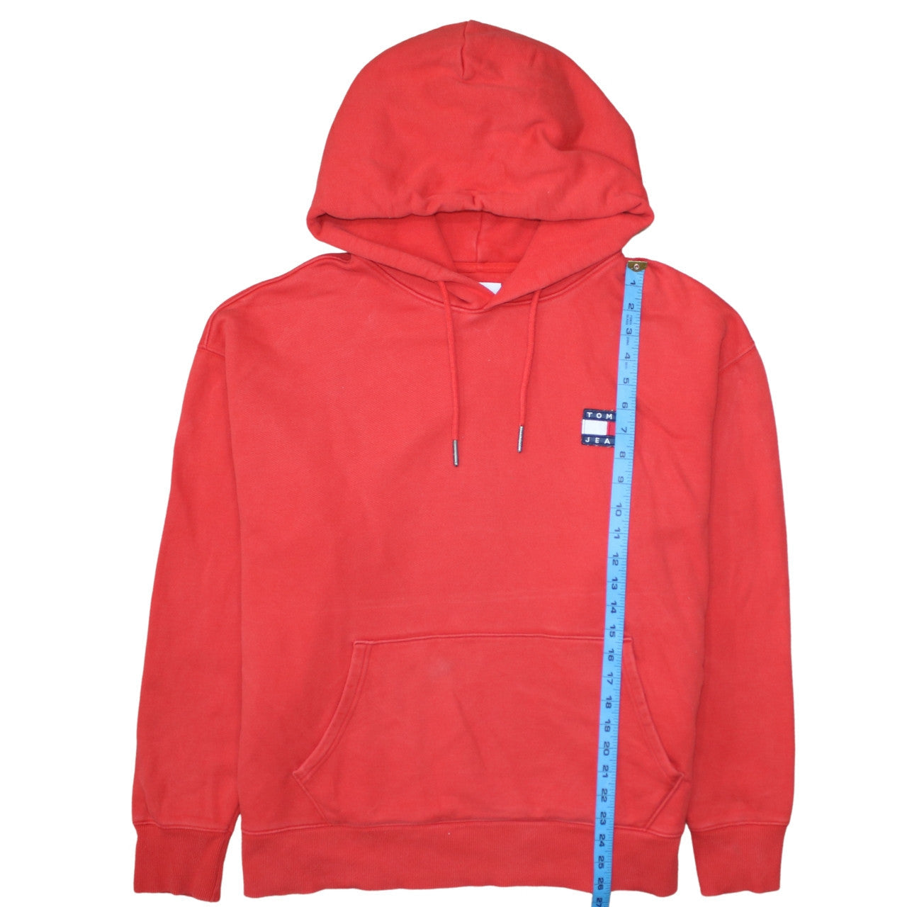 Tommy Jeans Men's Red XL Pullover Hoodie Classic Logo