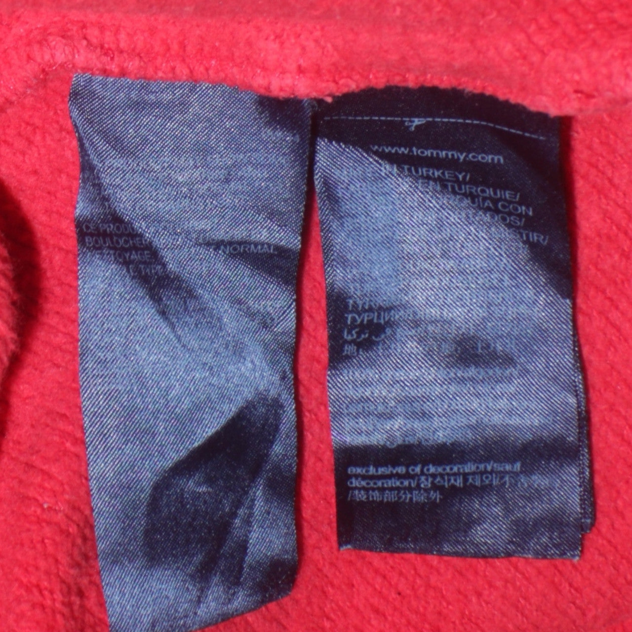 Tommy Jeans Men's Red XL Pullover Hoodie Classic Logo