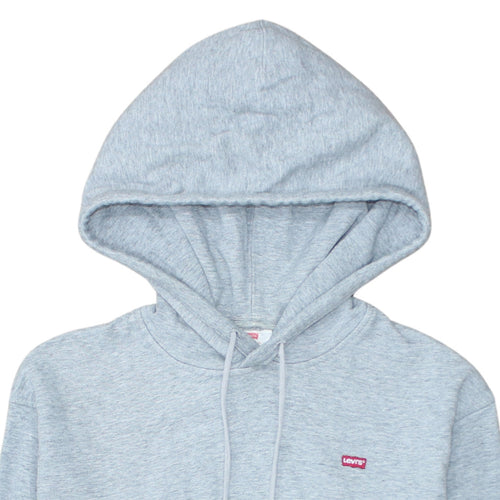 Levi's Men's Grey XS Pullover Hoodie with Logo Detail