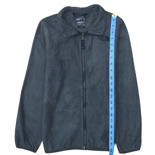 The North Face Boys Black Fleece Full Zip Jacket Size M
