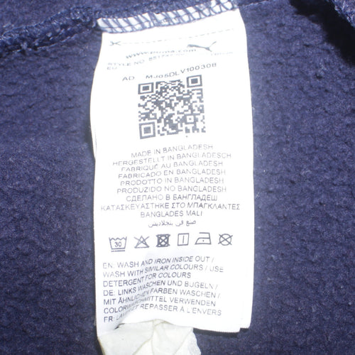 Puma Men's Blue Crew Neck Pullover Sweatshirt Size M