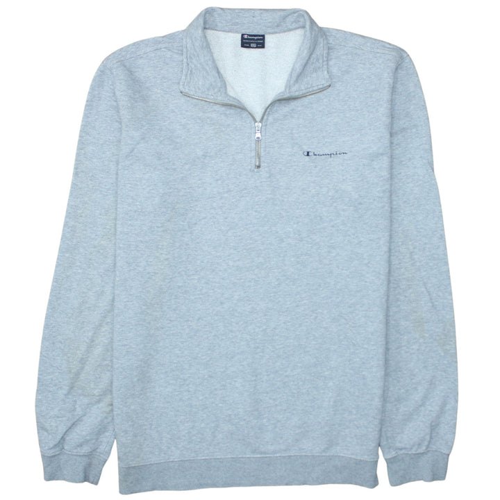 Champion Men's Grey 2XL 1/4 Zip Fleece Sweatshirt